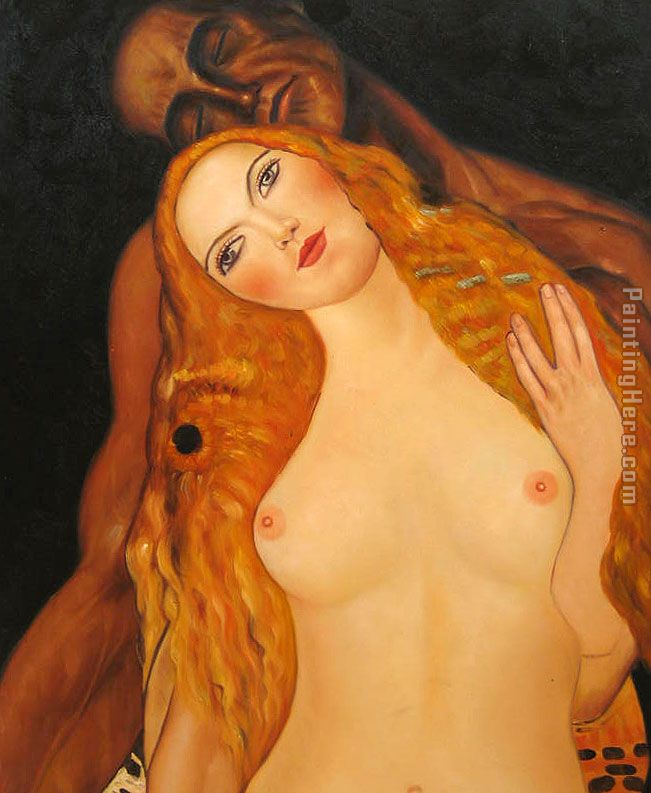 Gustav Klimt Adam and Eve